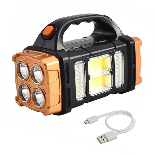 Novaphore – 4-in-1 Emergency Flashlight with Solar Charging and Power Bank