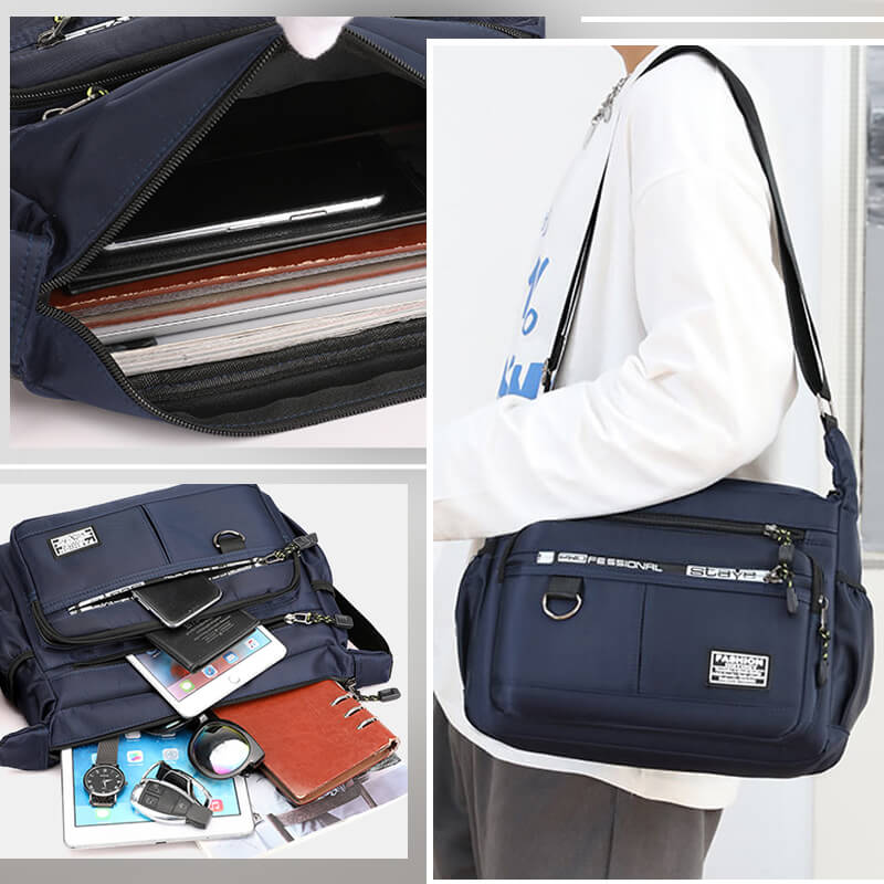 Lightweight Waterproof Nylon Shoulder Crossbody Bag