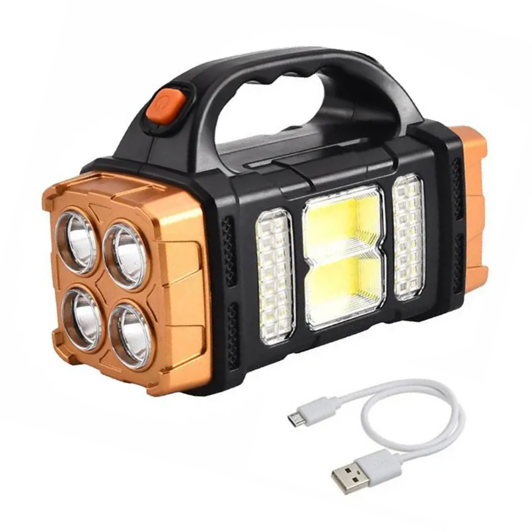 Novaphore – 4-in-1 Emergency Flashlight with Solar Charging and Power Bank