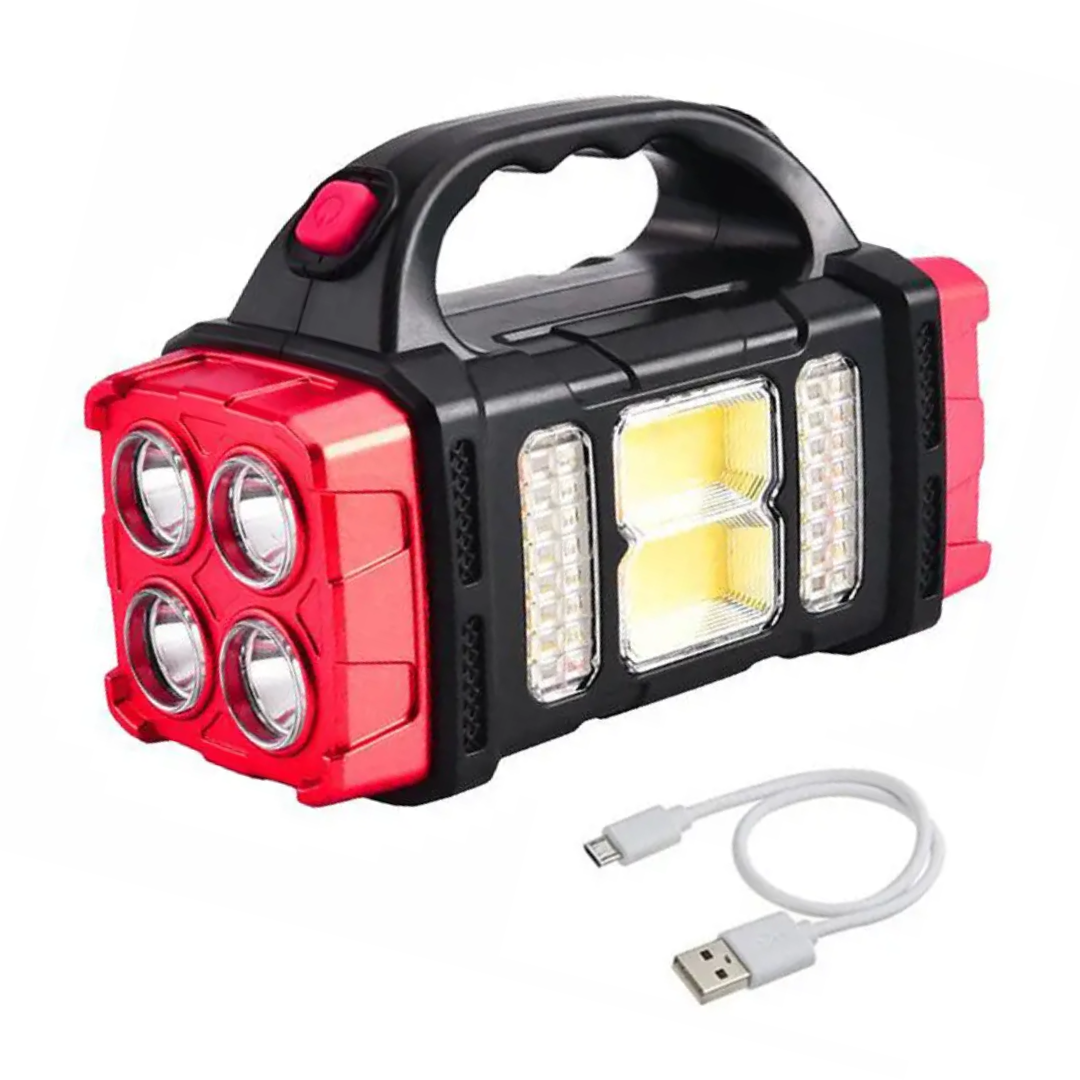 Novaphore – 4-in-1 Emergency Flashlight with Solar Charging and Power Bank
