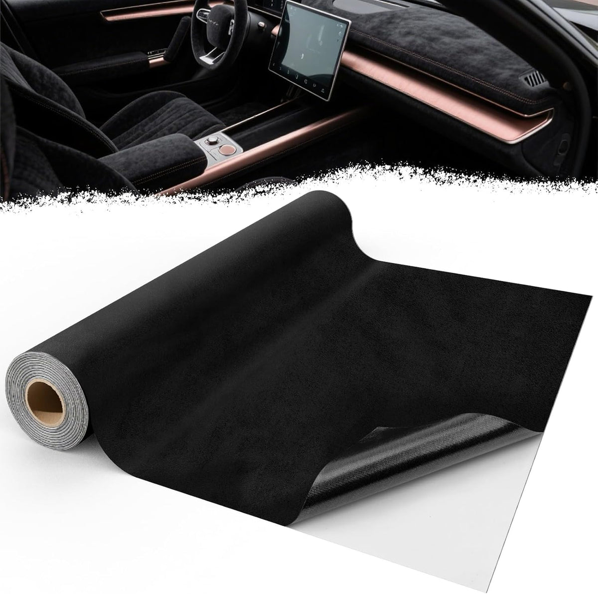 Self Adhesive Microfiber Suede Fabric Upholstery Repair Roll