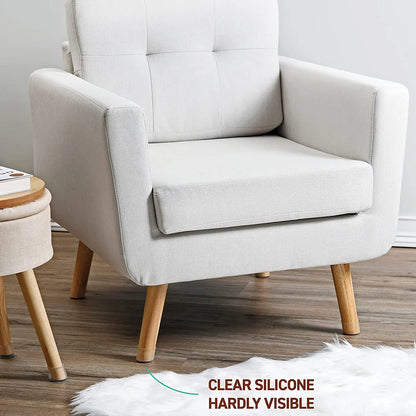 Silicone Chair Leg Floor Protectors with Felt Pads 24 Pack