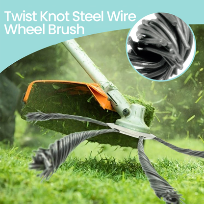 Steel Wire Brush Trimmer Head for Weed Removal