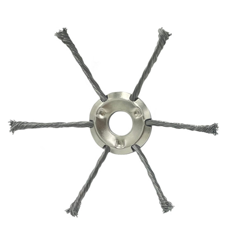 Steel Wire Brush Trimmer Head for Weed Removal