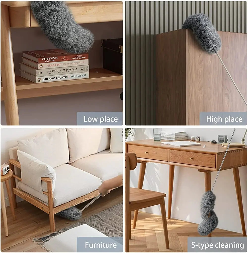 Telescopic Microfiber Dust Duster Extendable Cleaning Brush