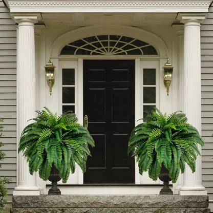 UV Resistant Artificial Boston Fern Outdoor Greenery