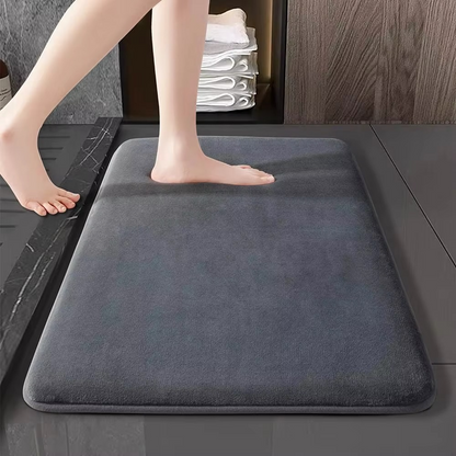 Ultra Absorbent Coral Velvet Anti Slip Bath Mat Machine Washable